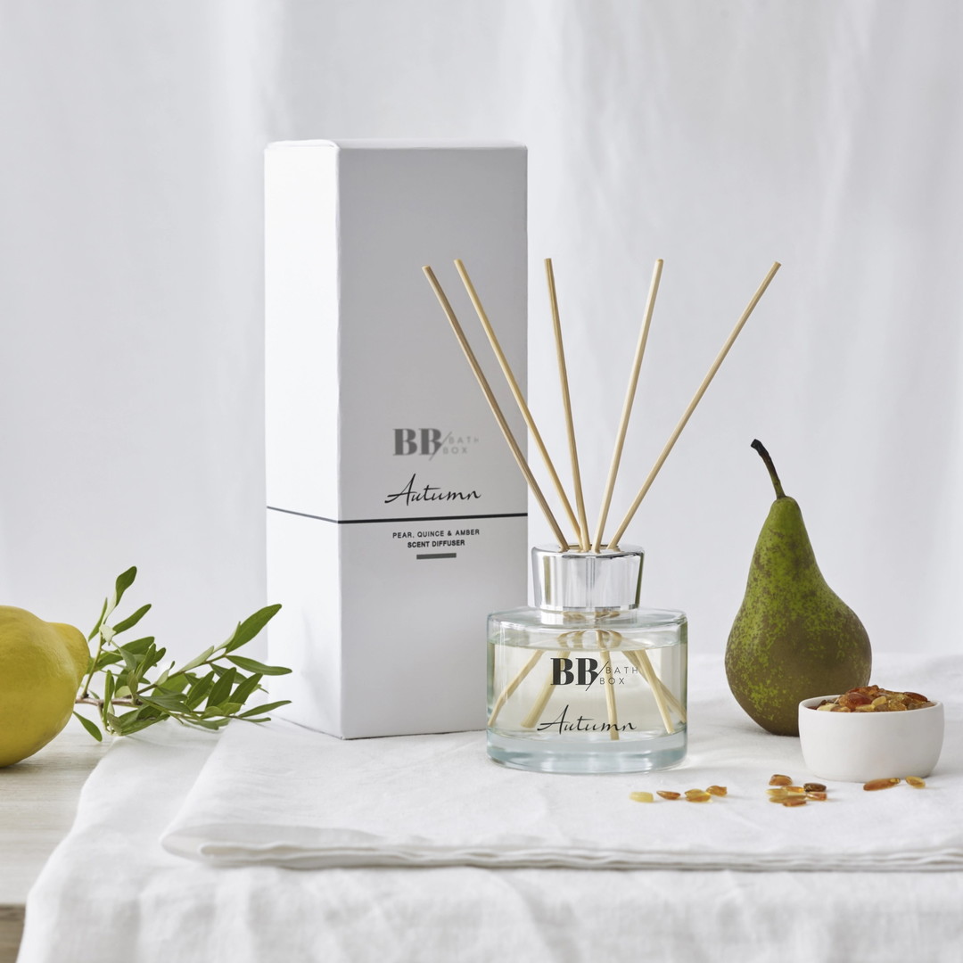 Autumn Bambu Çubuklu Oda Kokusu — Armut, Ayva & Amber, Reed Diffuser 120 ml