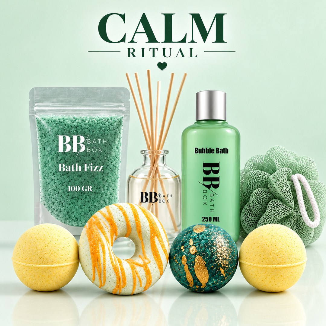 Calm Ritual Banyo & Spa Hediye Seti — Okaliptüslü, 8 Parça