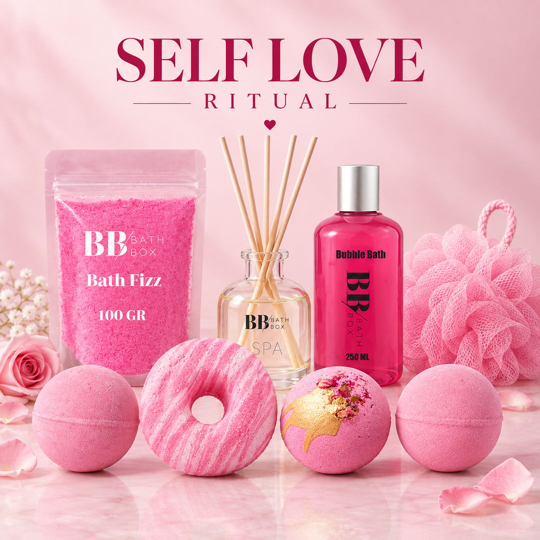 Self Love Ritual Banyo & Spa Hediye Seti — Güllü, 8 Parça
